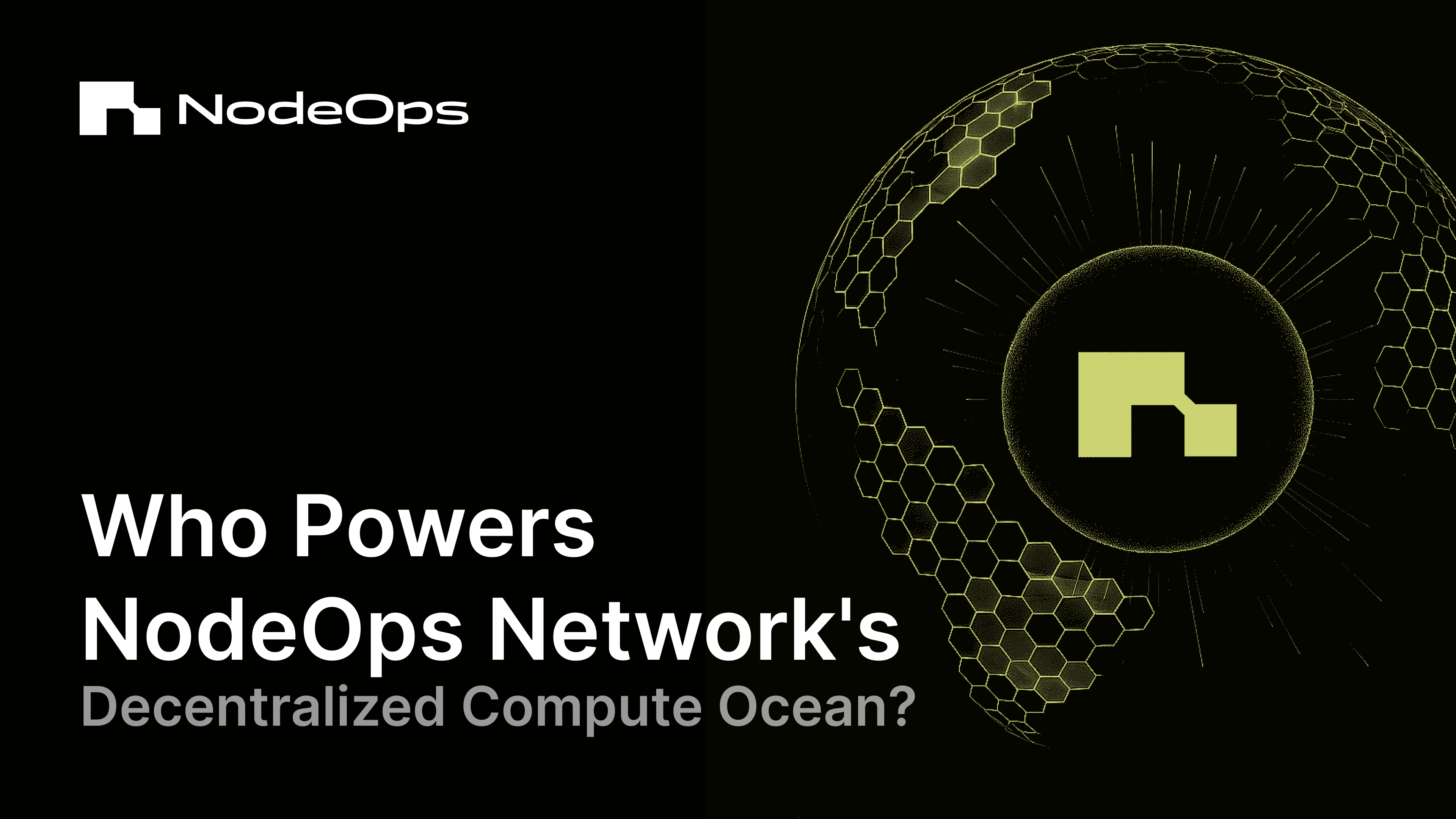 Who powers NodeOps Network's decentralized Compute ocean?